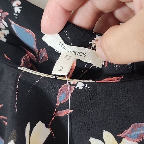 Maurices floral multi-color flowy plus size tank top size 2X NWT - Picture 3 of 7